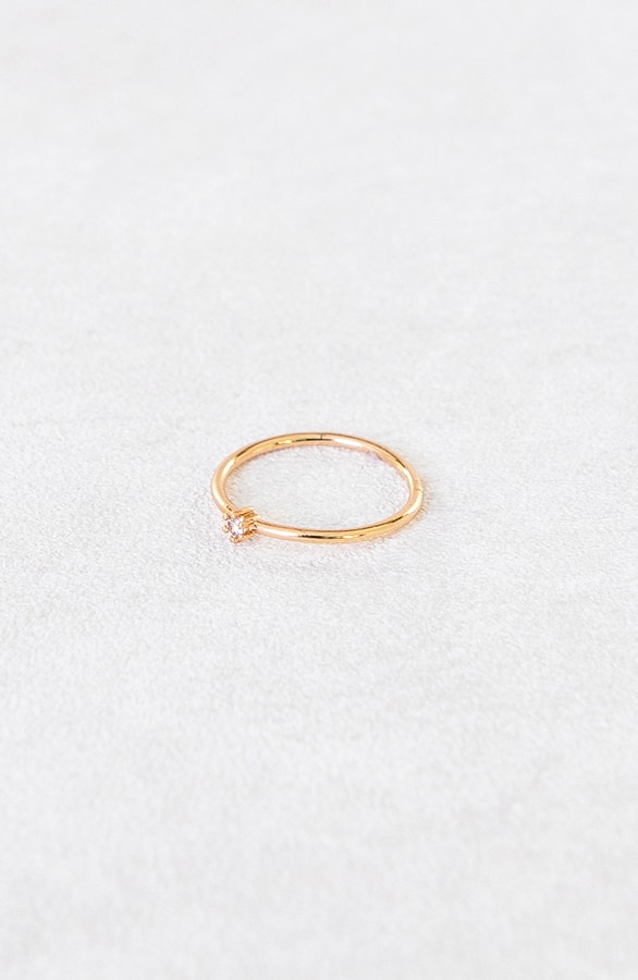 Ring Met Strassteen Koper Goud – shoparchief