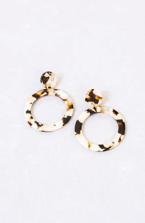 Round Leopard Oorbellen Light – shoparchief