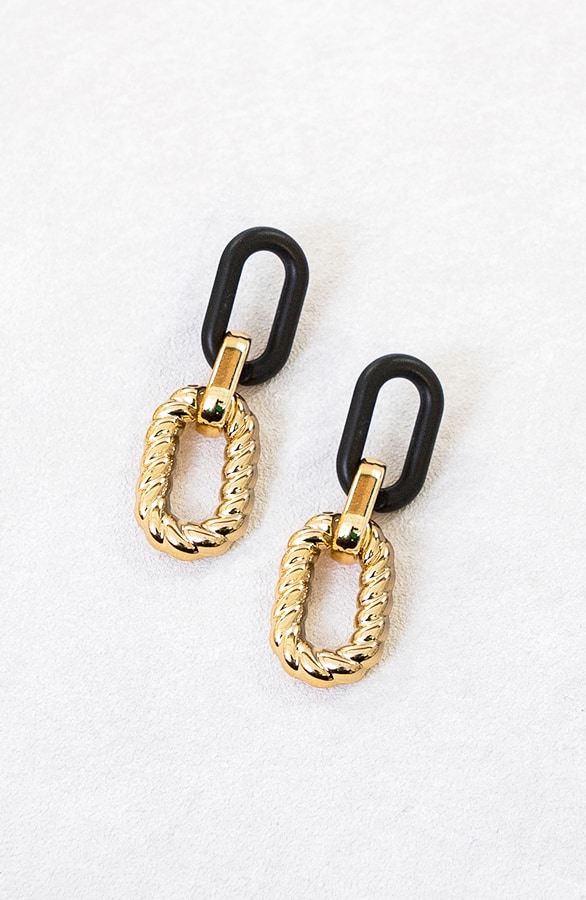 Schakel Hangers Zwart Goud – shoparchief