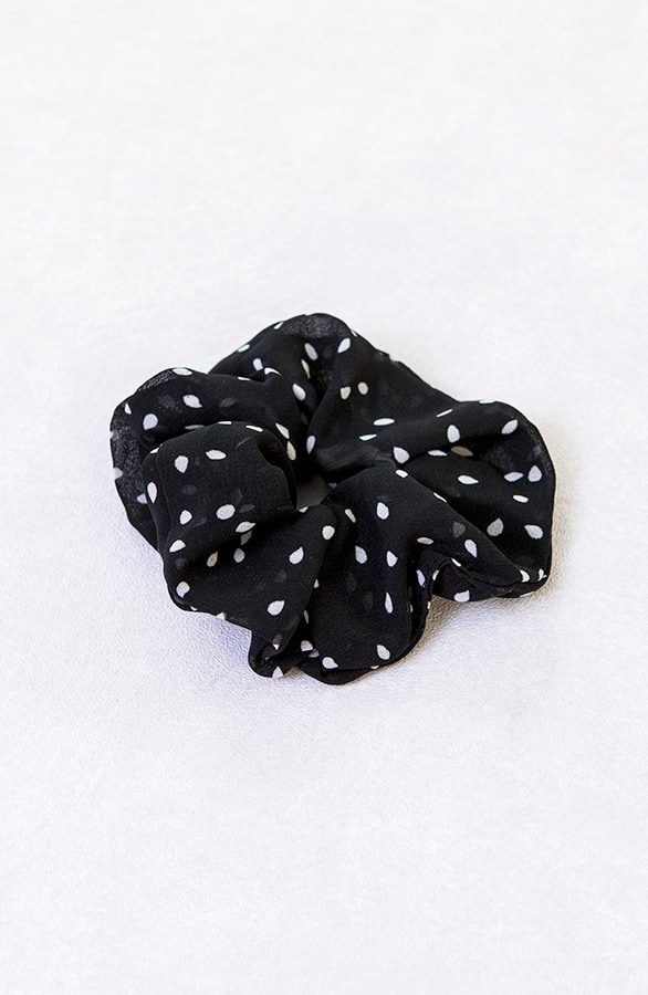 Scrunchie Dots Black – shoparchief