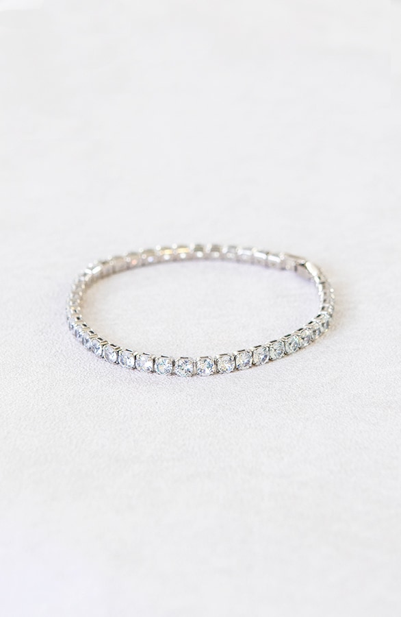 Tennis Armband Zilver Luxe – shoparchief, foto 2