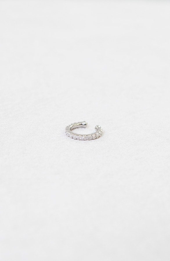 Earcuff Zilver Met Steentjes – shoparchief
