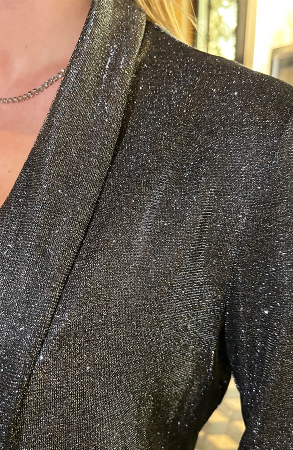 Glitter Blazer Zilver – shoparchief, foto 4