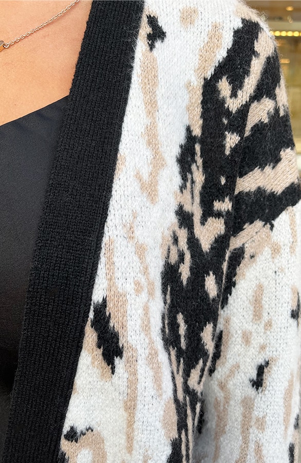 Midi Leopard Vest Soft Beige – shoparchief, foto 6
