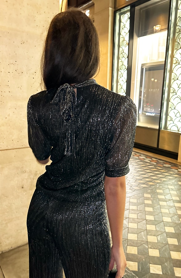 Lurex Top Korte Mouw – shoparchief, foto 5