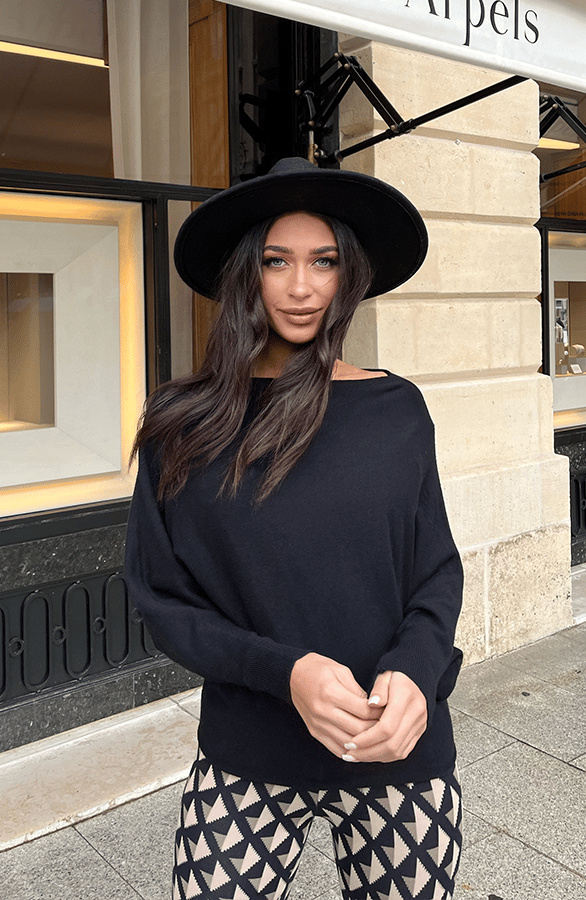 Oversized Soft Pullover Schwarz, Foto 6