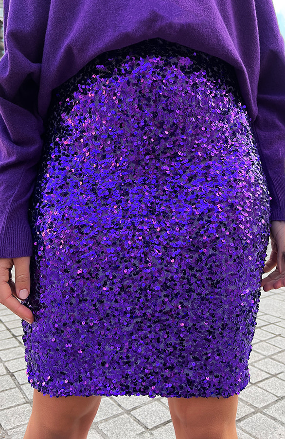Pailletten Etuirock Lila, Shoparchiv