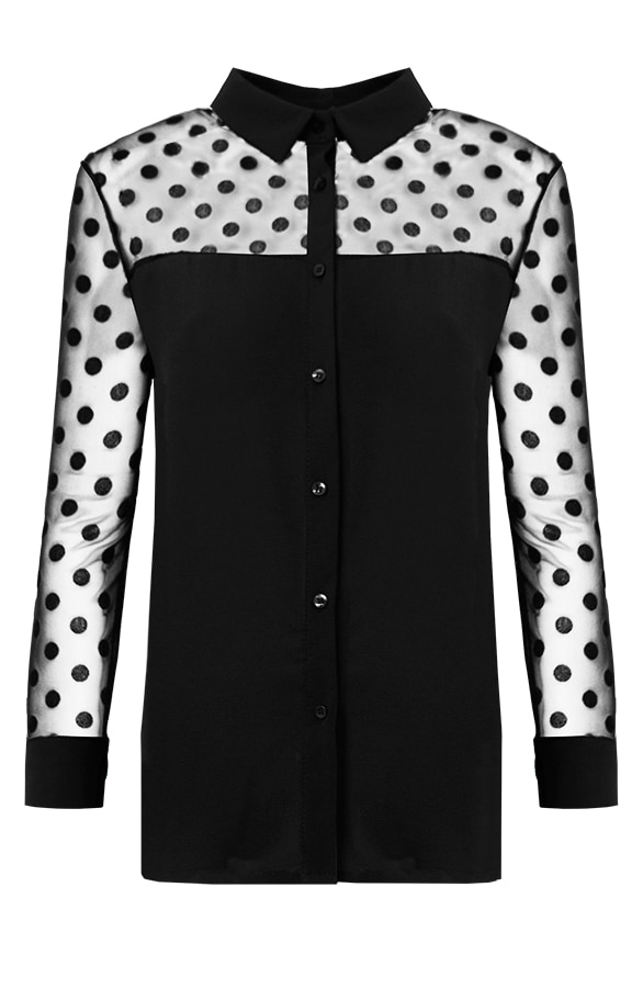 Polkadot Lady Blouse Black 2.0 – shoparchief, foto 8