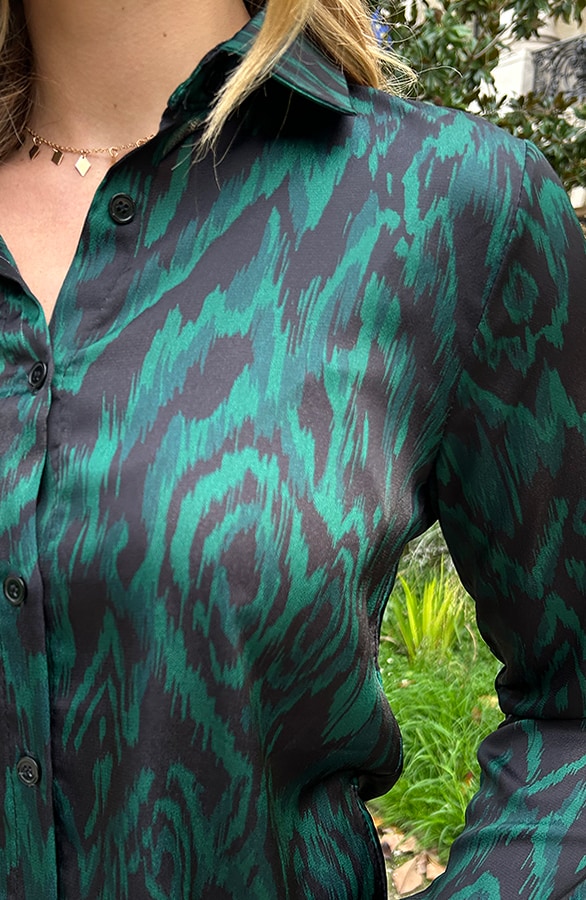 Print Blouse Smaragd – shoparchief, foto 6