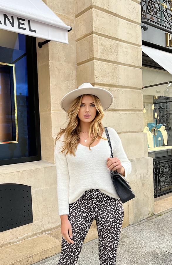 Soft Trui Slim Fit Ecru – shoparchief, foto 4