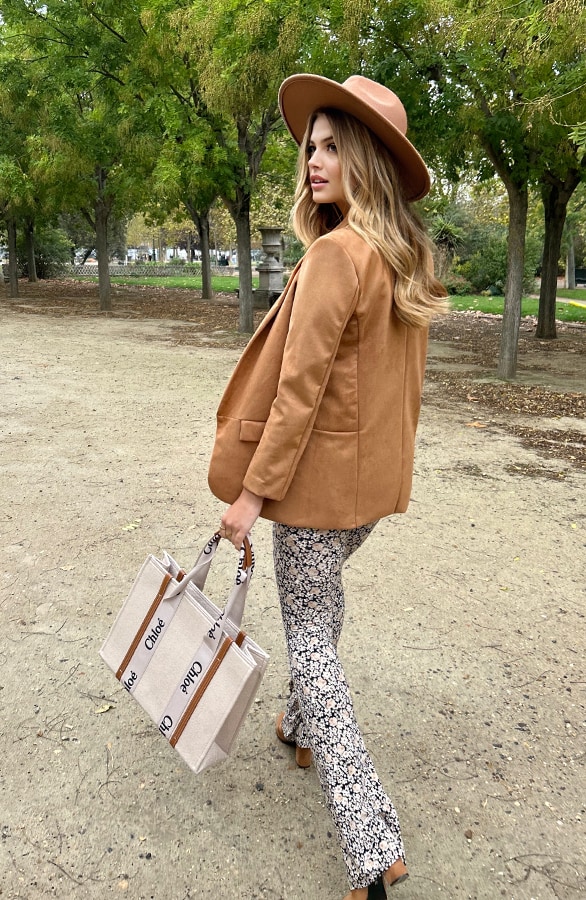 Suede Blazer Cognac – shoparchief, foto 5