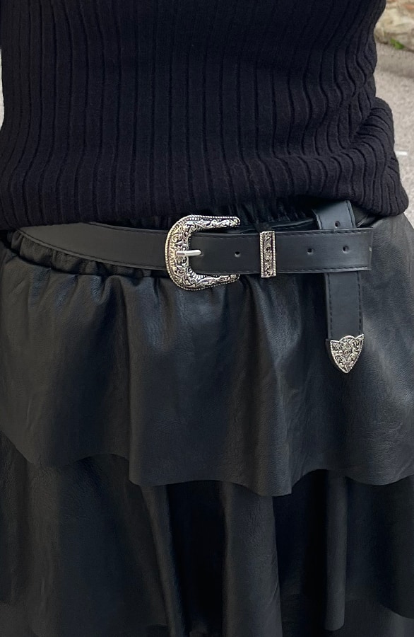 Tailleriem Met Zilveren Gesp – shoparchief