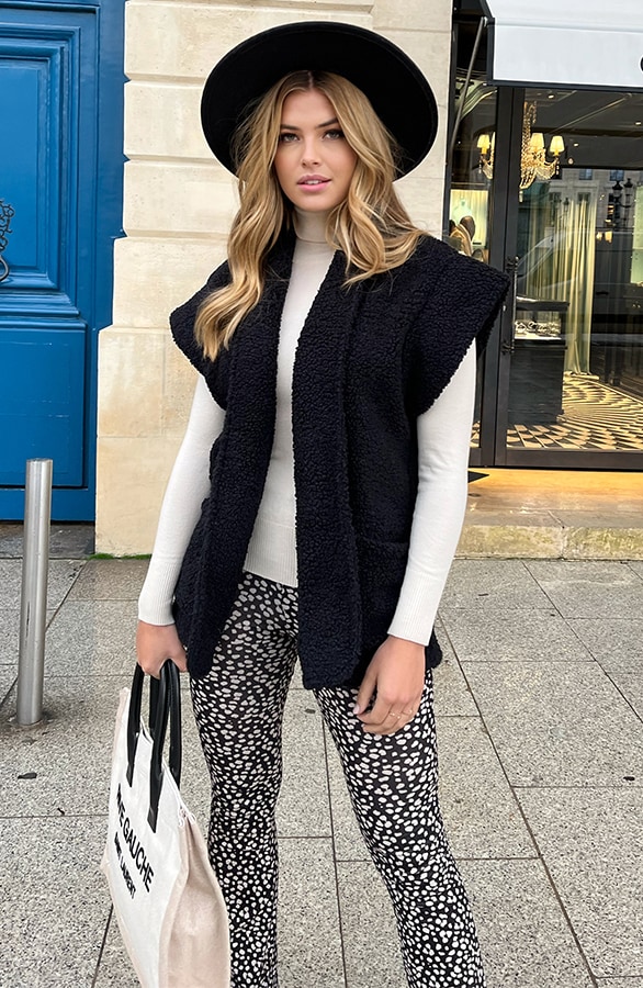 Flared Broek Panterprint Zwart 2.0 – shoparchief, foto 7