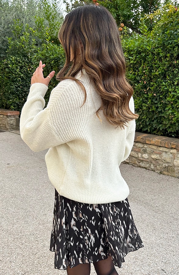 Ultra Soft Gebreide Trui Ecru – shoparchief, foto 8