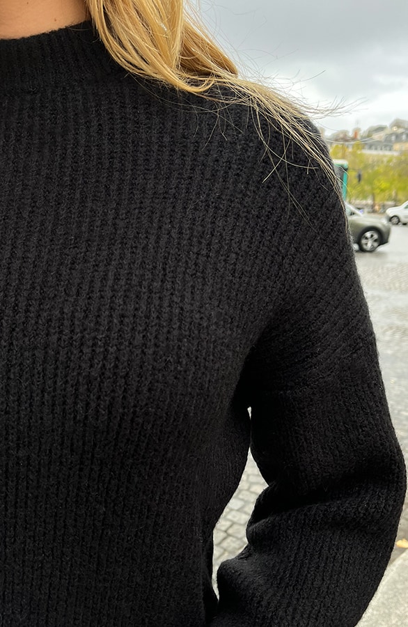 Ultra Soft Gebreide Trui Zwart – shoparchief, foto 5
