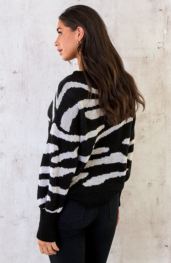 Zebra Trui Ecru – shoparchief, foto 4