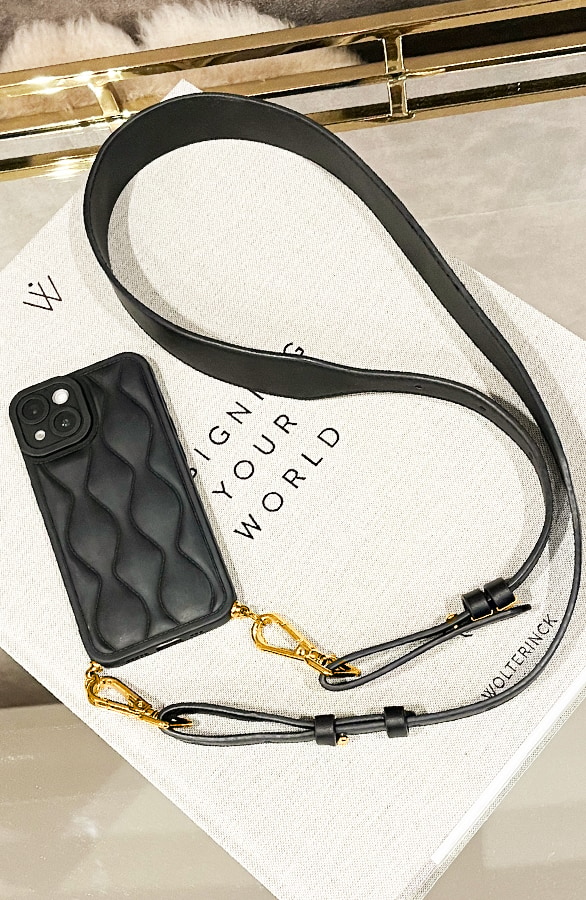 Elegant Phone Strap Black Yves – shoparchief