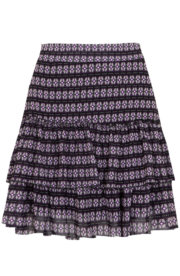 Limited Laagjes Rok Print Purple – shoparchief