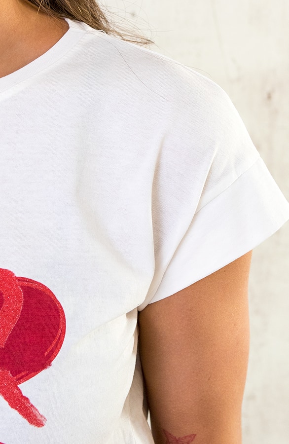 Amor Print Top Rood – shoparchief, foto 8