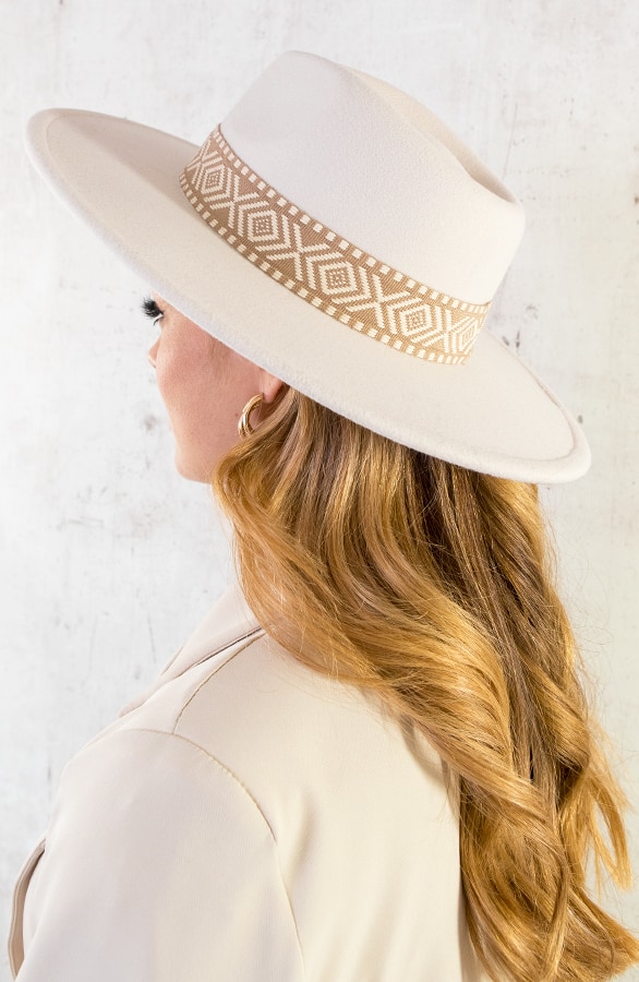 Fedora Hoed Aztec Beige – shoparchief