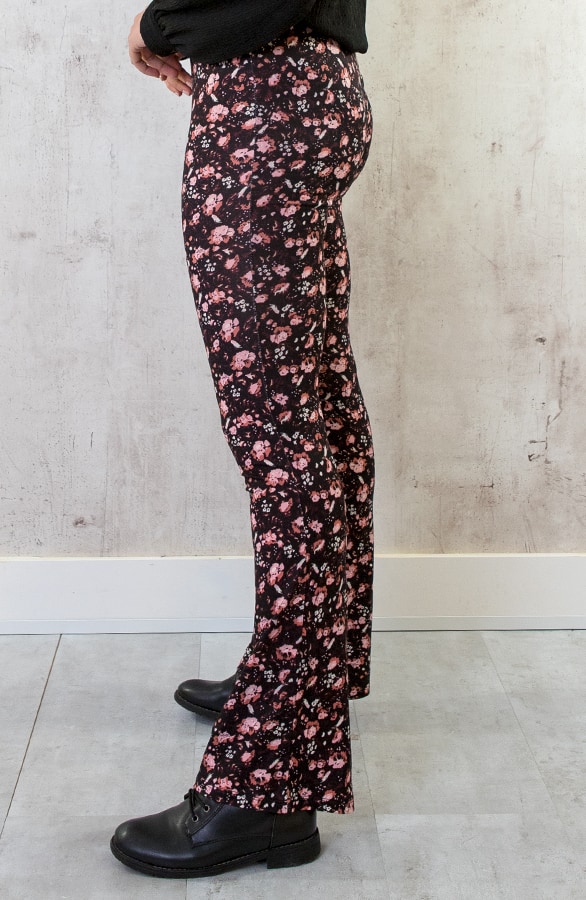 Flared Broek Wild Flower Dust Roze – shoparchief, foto 2