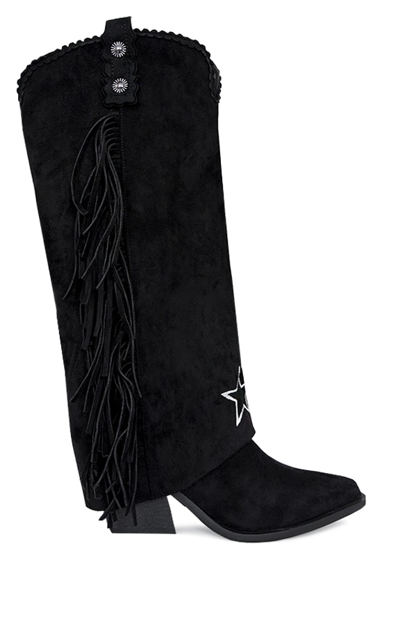 Fringe Star Laarzen Zwart – shoparchief