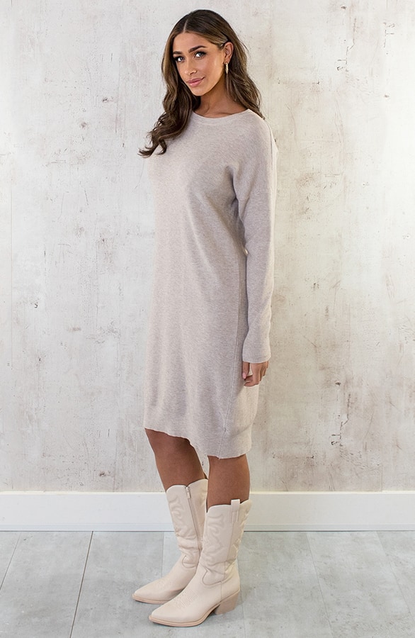 Gebreide Tuniek Beige – shoparchief, foto 4