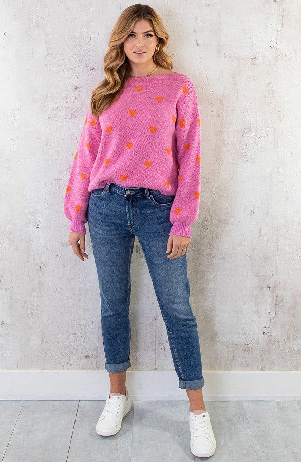 Hartjes Trui Roze Oranje 2 – shoparchief, foto 6
