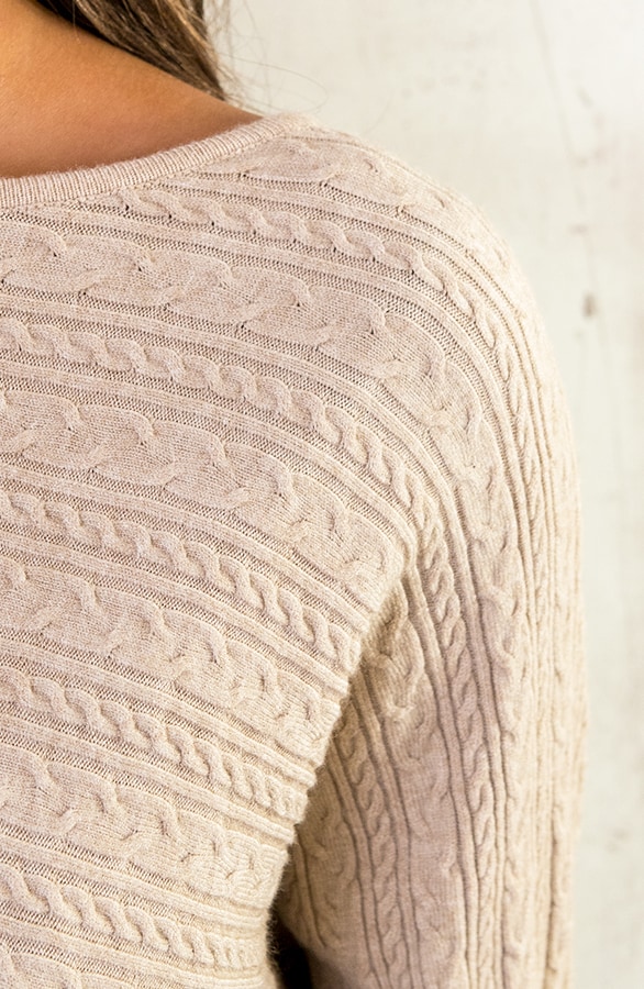 Kabelpatroon Trui Beige – shoparchief, foto 6