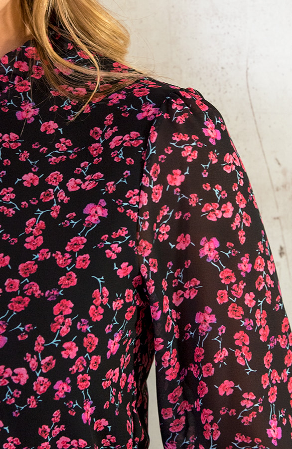 Limited Dress Flowers Black – shoparchief, foto 6