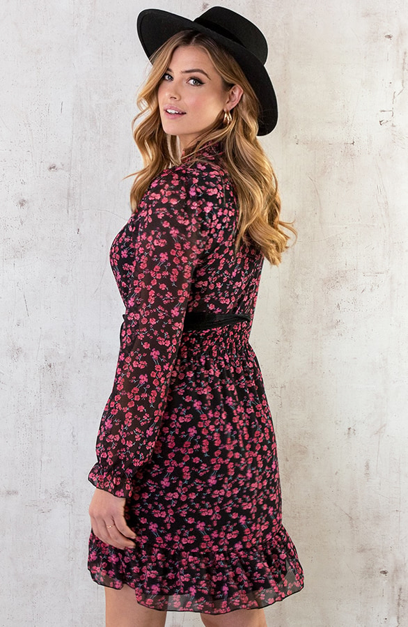 Limited Dress Flowers Black – shoparchief, foto 5