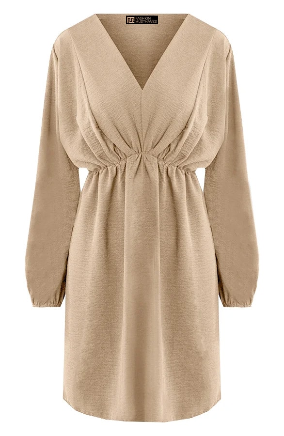 Limited Jurk Chicago Dark Beige – shoparchief