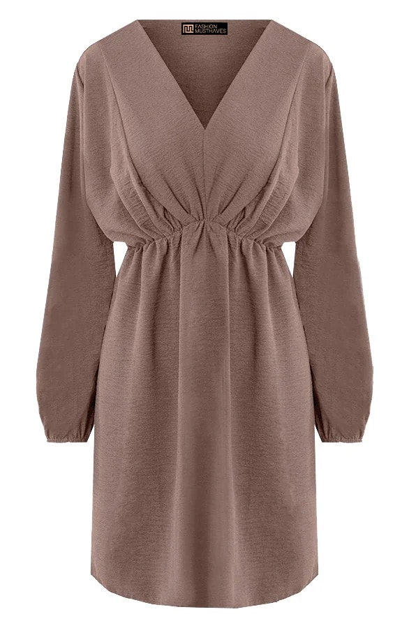 Limited Jurk Chicago Taupe – shoparchief