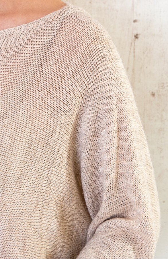 Lurex Boothals Top Beige – shoparchief, foto 6