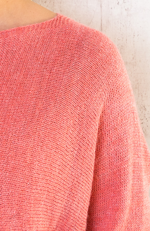 Lurex Boothals Top Koraal – shoparchief, foto 5