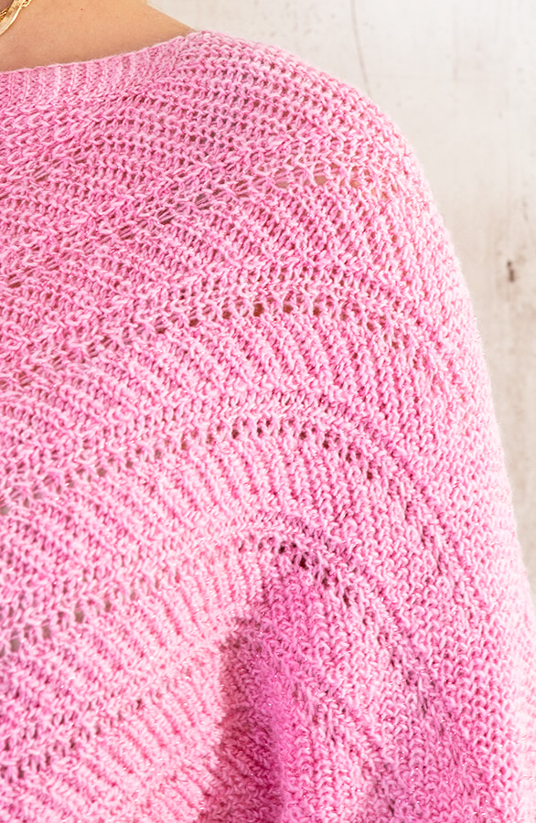 Lurex Top V Patroon Roze – shoparchief, foto 6