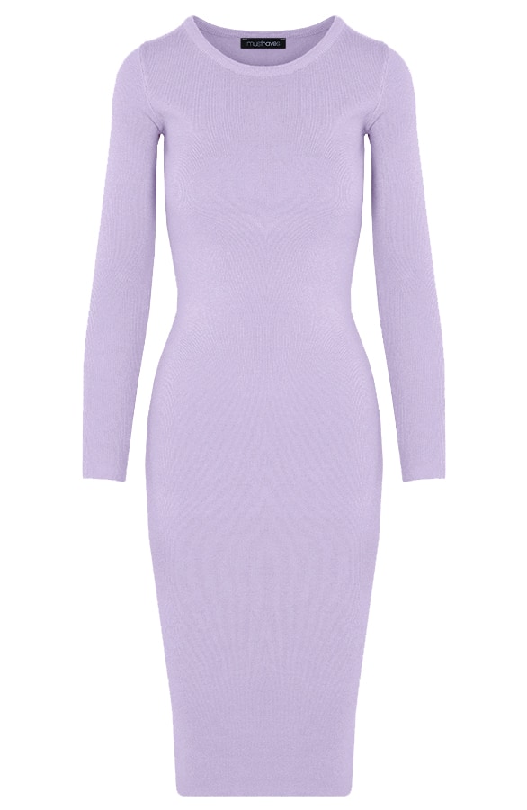 Midi Stretch Dress Lila – shoparchief