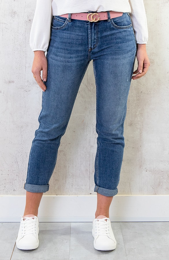 Mom Fit Jeans Dark Blue, Shoparchiv