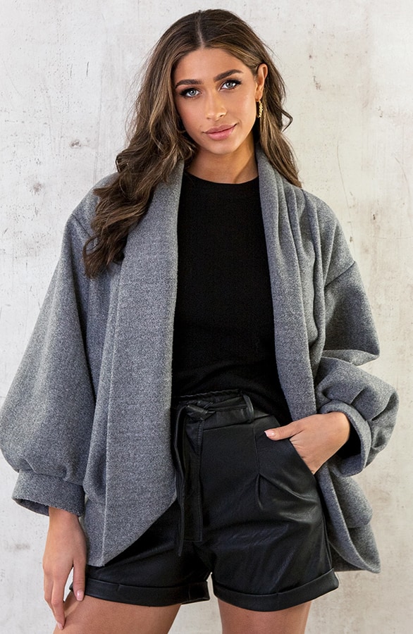 Oversized Jacket Grijs – shoparchief