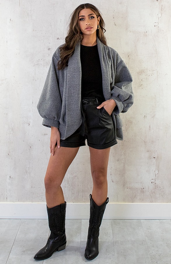 Oversized Jacket Grijs – shoparchief, foto 7