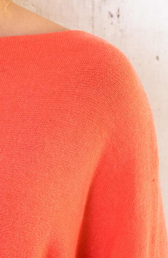 Oversized Soft Trui Dust Koraal – shoparchief, foto 6