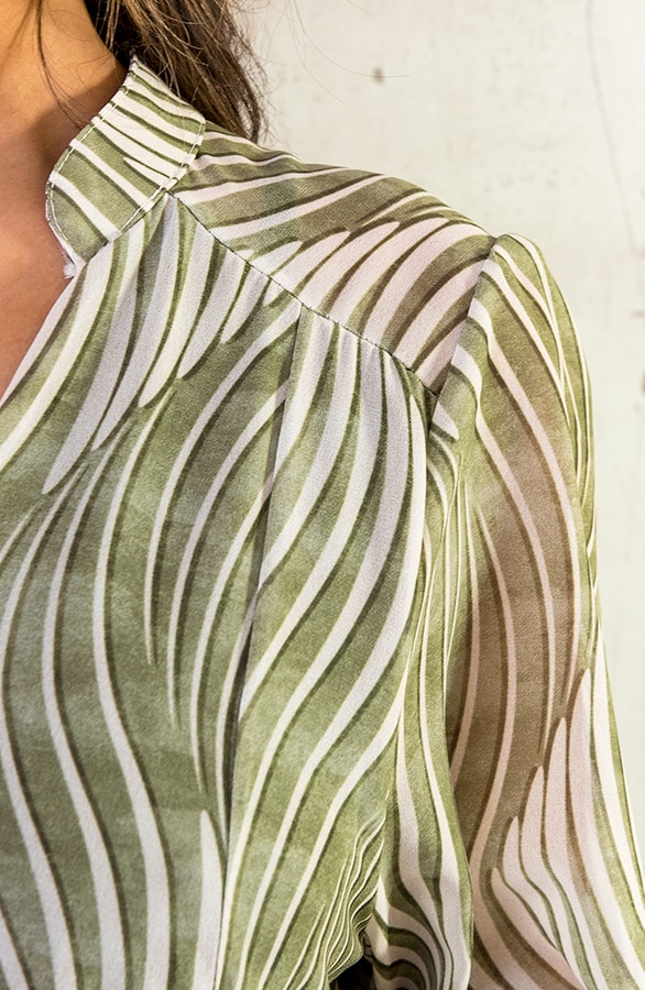 Oversized Tuniek Print Army – shoparchief, foto 6