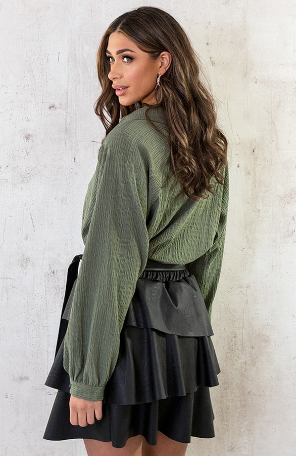 Oversized Venice Blouse Army – shoparchief, foto 9