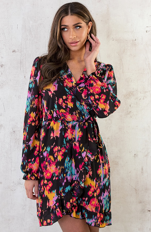 Wickel Print Kleid Multicolor, Shoparchiv, Foto 9