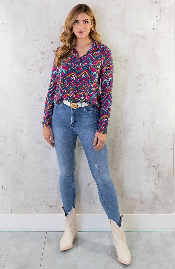 Paisley Blouse Multicolor – shoparchief, foto 6