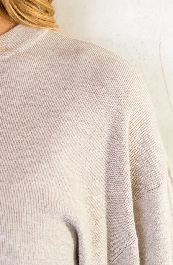 Pofmouwen Trui Beige – shoparchief, foto 5