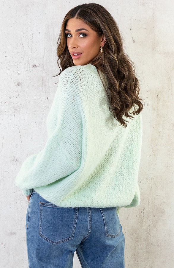 Soft Oversized Trui Mint – shoparchief