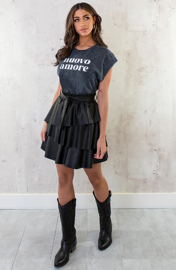Stonewash T-shirt Nuove Amore – shoparchief, foto 6