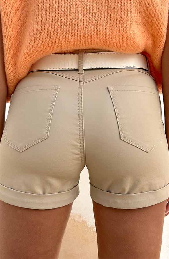 Coating Short Beige – shoparchief, foto 6