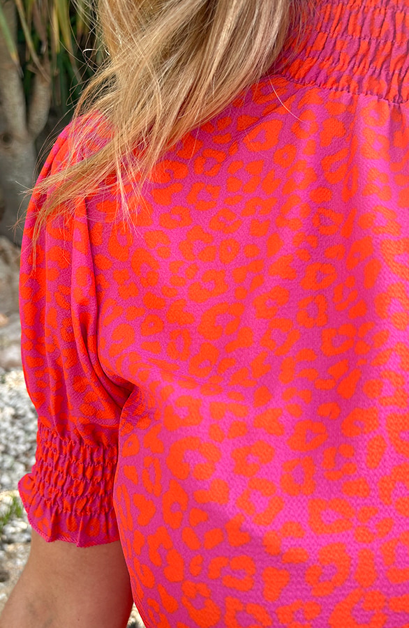 Col Top Leopard Roze Oranje – shoparchief, foto 7
